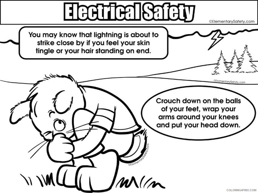 Electrical Safety Coloring Pages Educational educational Printable 2020 1460 Coloring4free