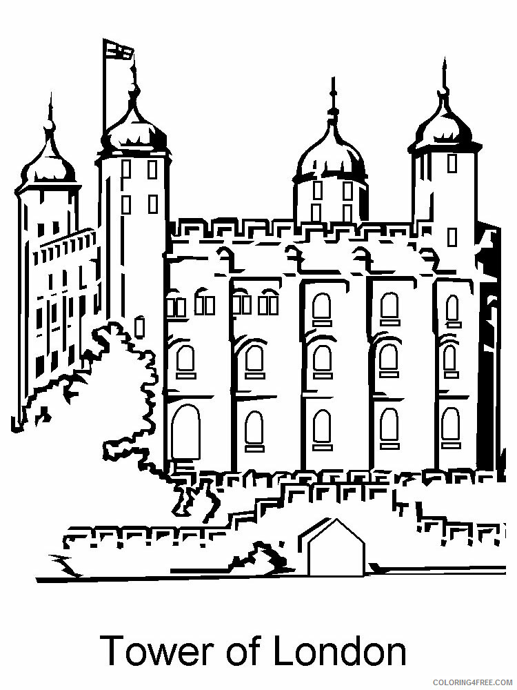 England Coloring Pages Countries of the World Educational Printable 2020 438 Coloring4free