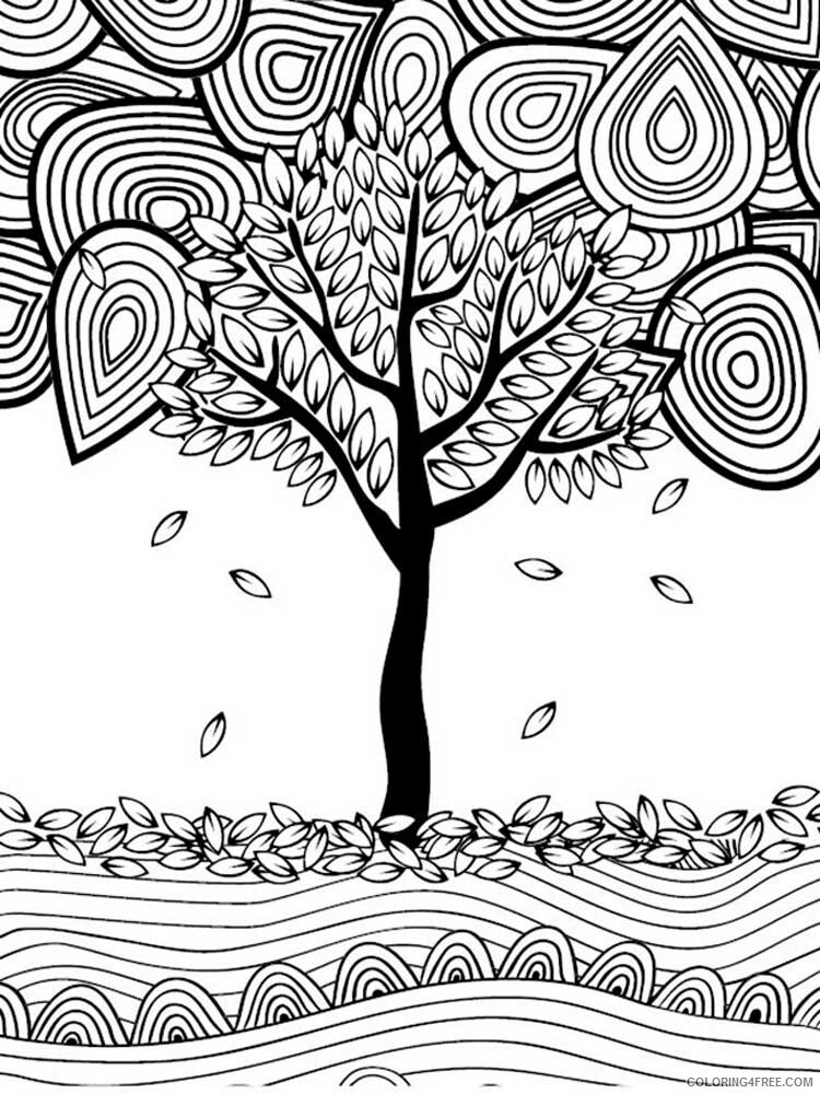 Fall for Adults Coloring Pages fall for adults 2 Printable 2020 607 Coloring4free