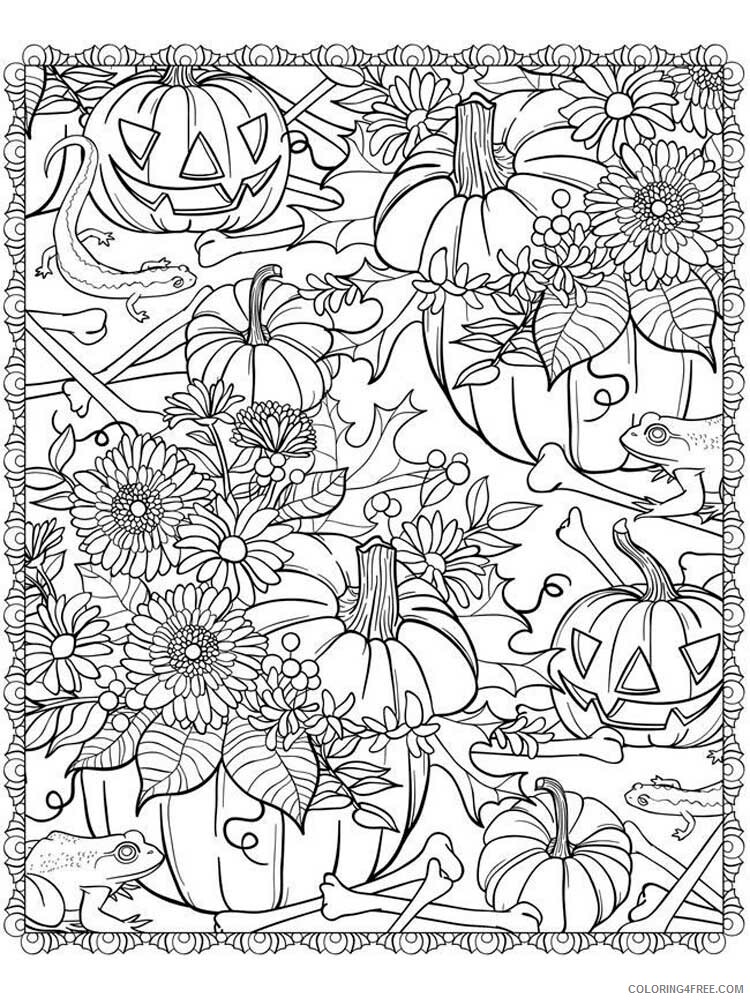 Fall for Adults Coloring Pages fall for adults 8 Printable 2020 611 Coloring4free
