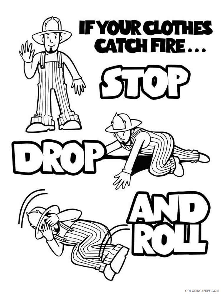 Fire Prevention Coloring Pages Educational educational Printable 2020 1466 Coloring4free