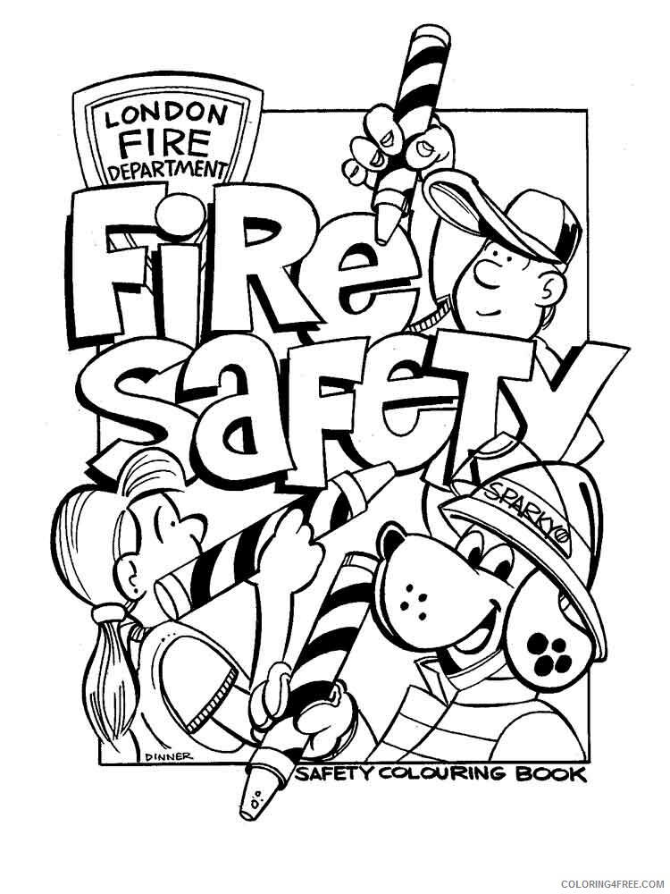 Fire Prevention Coloring Pages Educational educational Printable 2020 1469 Coloring4free