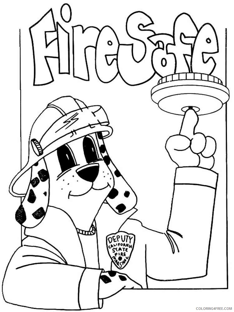 Fire Safety Coloring Pages Educational educational Printable 2020 1476 Coloring4free