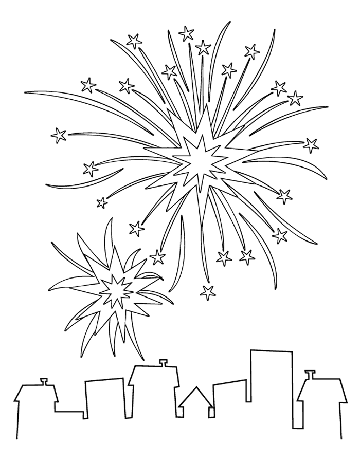 Fireworks Coloring Pages for boys Fireworks Printable 2020 0345 Coloring4free