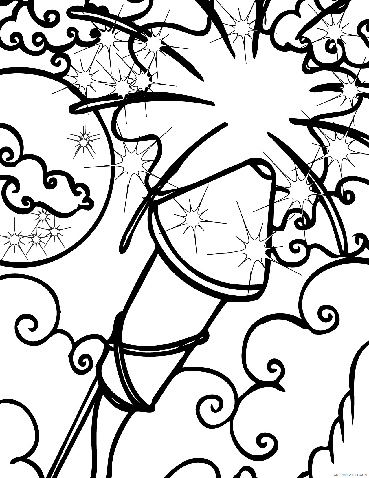Fireworks Coloring Pages for boys Fireworks Printable 2020 0346 Coloring4free