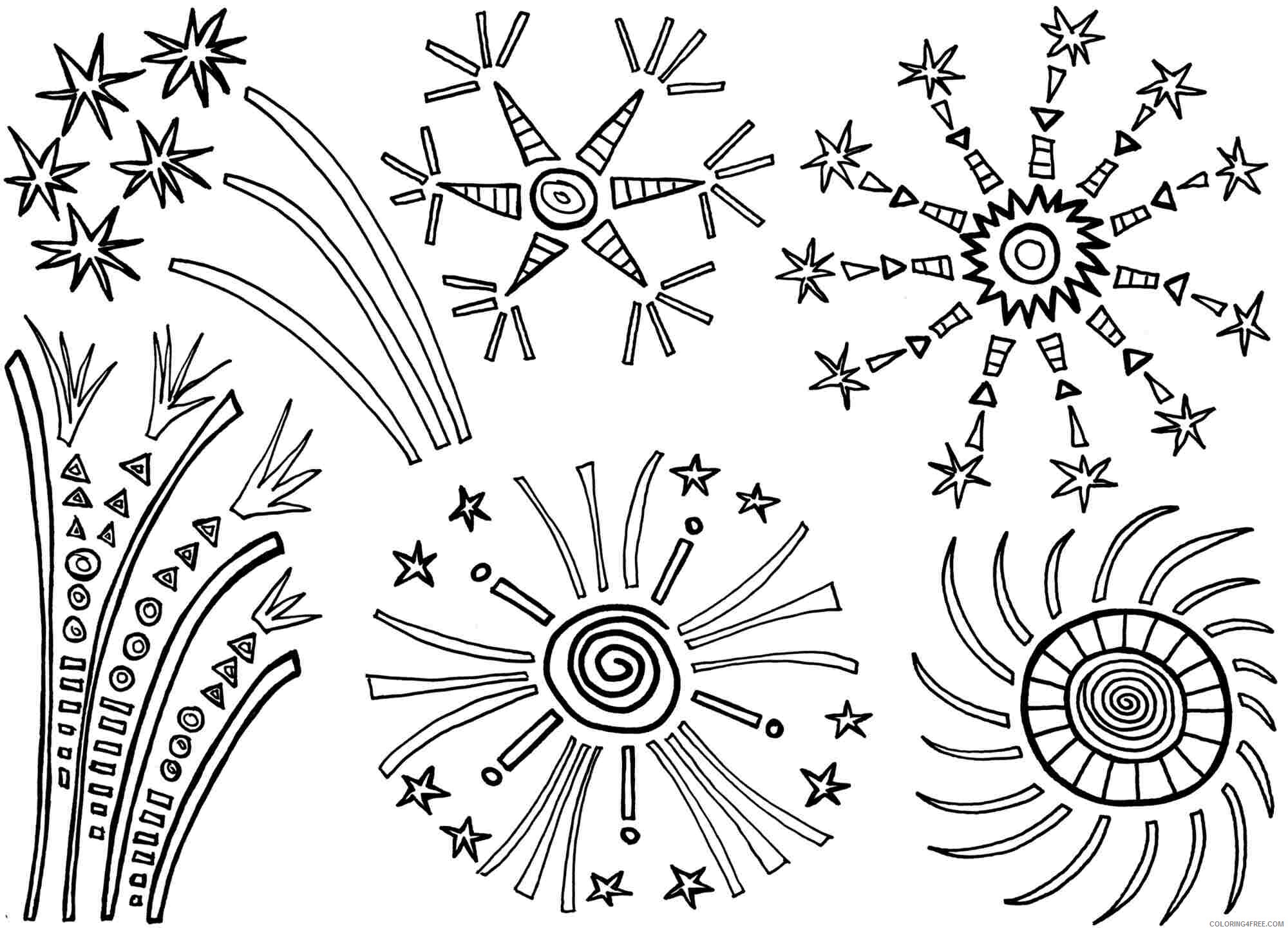 Fireworks Coloring Pages for boys Fireworks Printable 2020 0347 Coloring4free