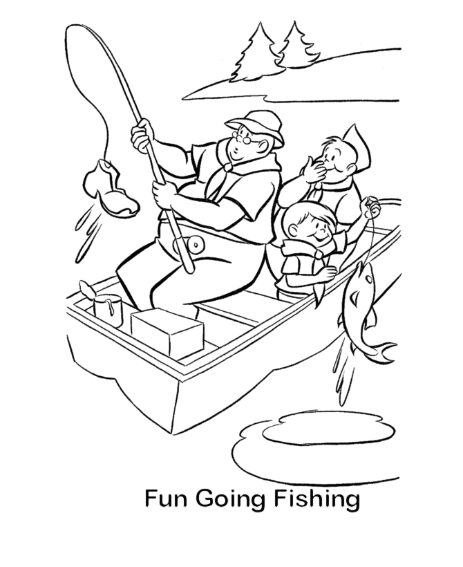Fishing Coloring Pages for boys Fun Going Fishing Printable 2020 0367 Coloring4free