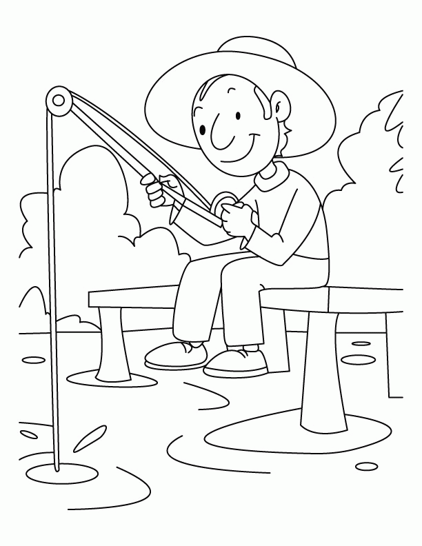 Fishing Coloring Pages for boys Summertime Fishing Printable 2020 0374 Coloring4free