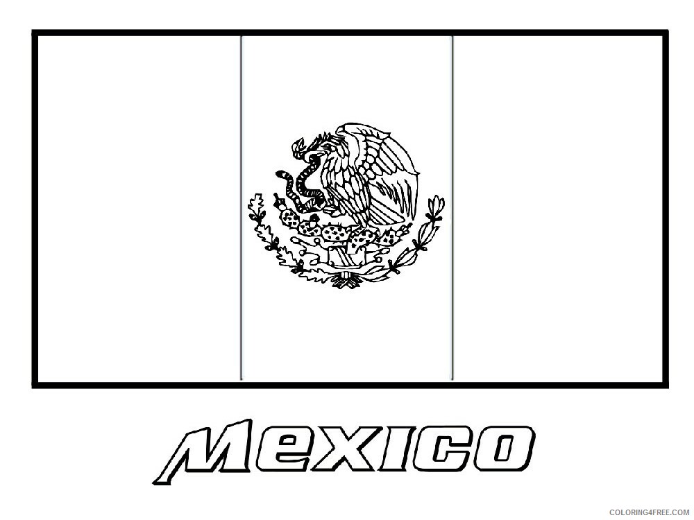 Flags of Countries Coloring Pages Educational 1 Printable 2020 1482 Coloring4free