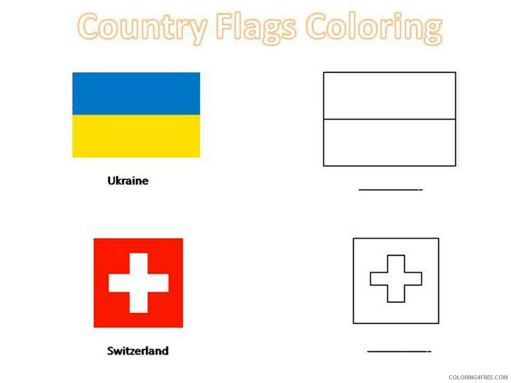 Flags of Countries Coloring Pages Educational 15 Printable 2020 1488 Coloring4free