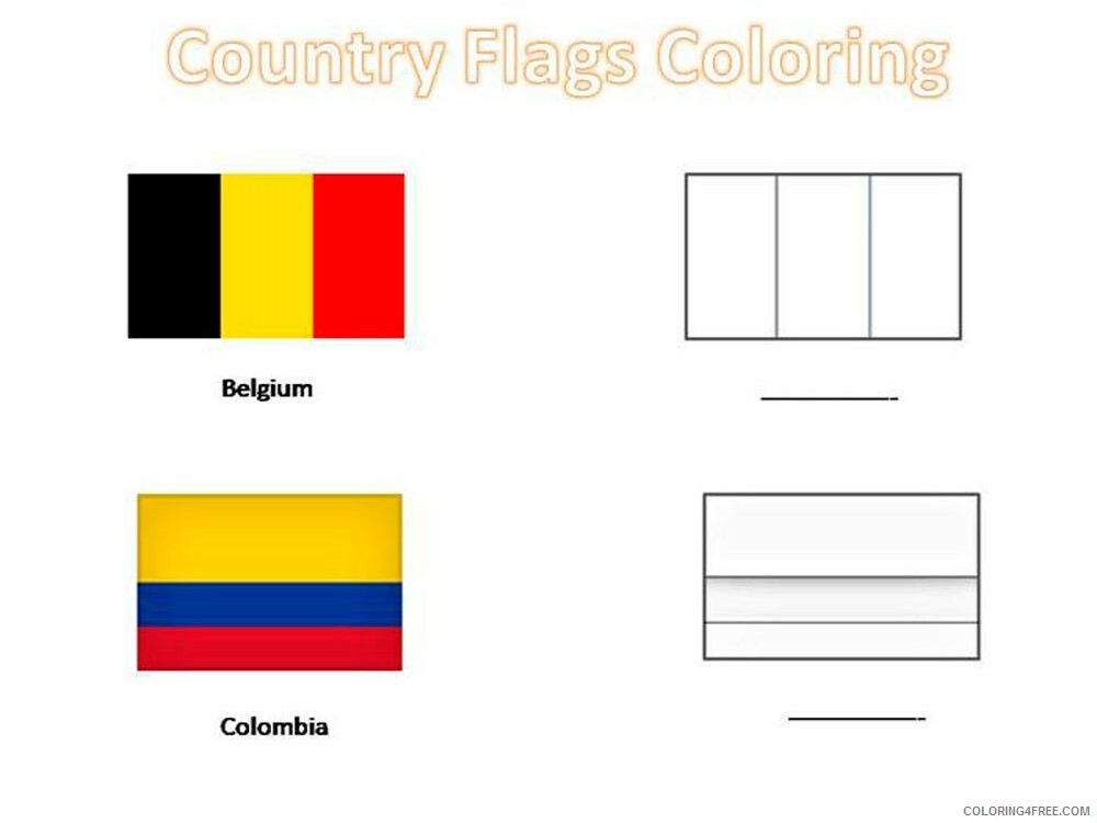 Flags of Countries Coloring Pages Educational 17 Printable 2020 1490 Coloring4free