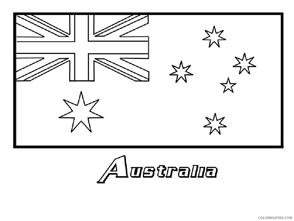 Flags of Countries Coloring Pages Educational 2 Printable 2020 1493 Coloring4free
