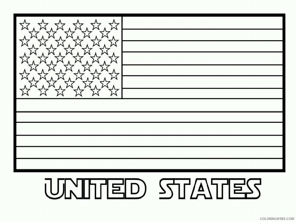 Flags of Countries Coloring Pages Educational 22 Printable 2020 1496 Coloring4free