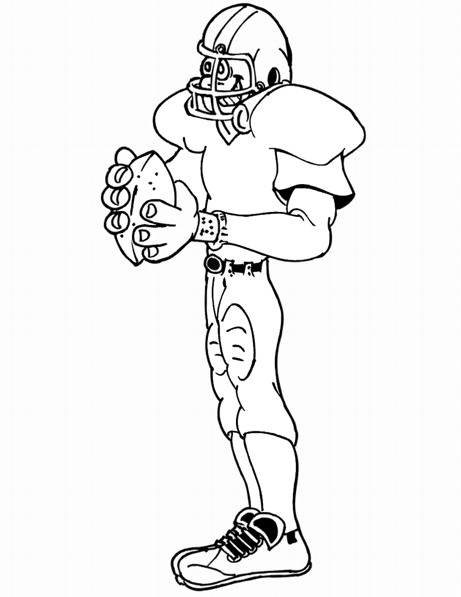 Football Coloring Pages for boys free football for kids Printable 2020 0398 Coloring4free