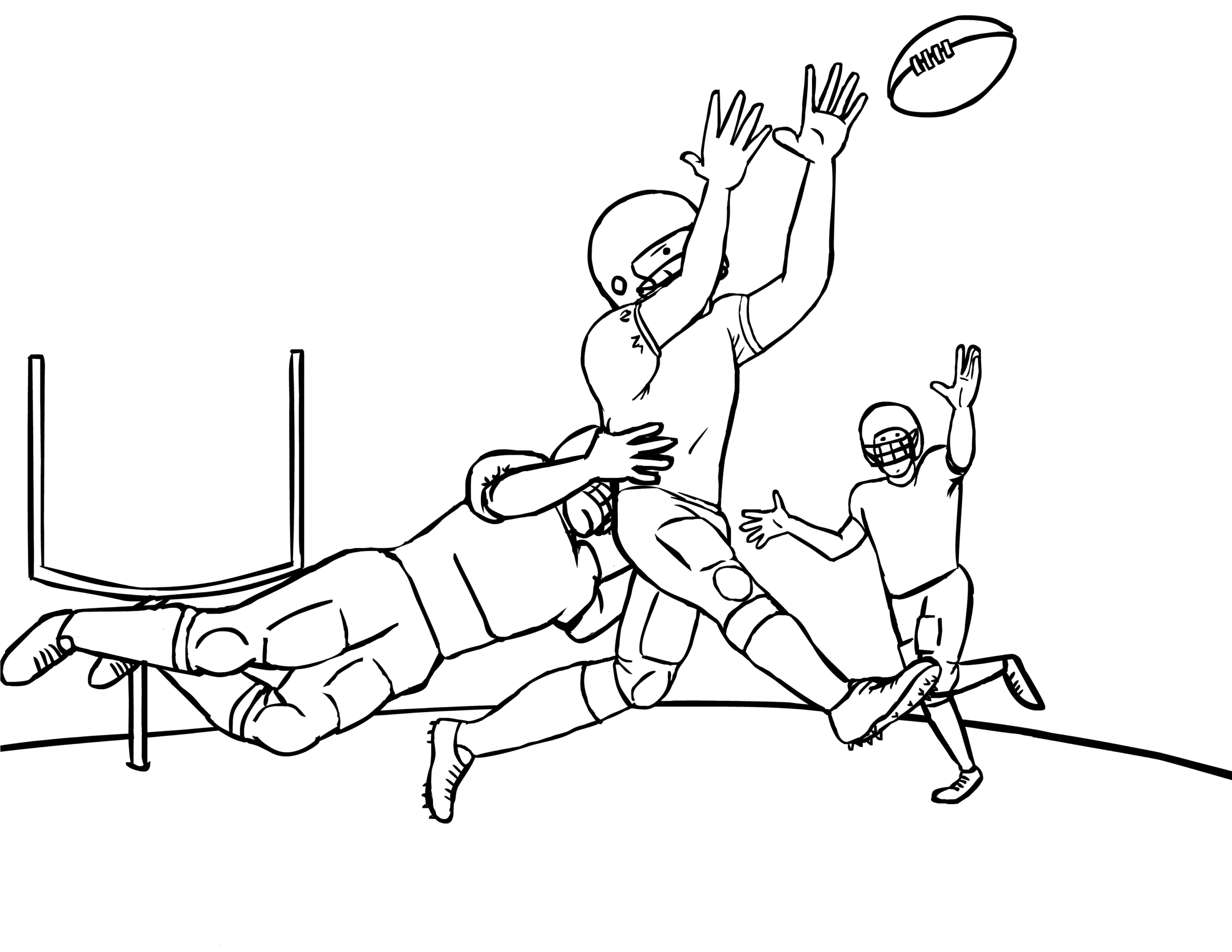 Football Coloring Pages for boys printable football Printable 2020 0403 Coloring4free