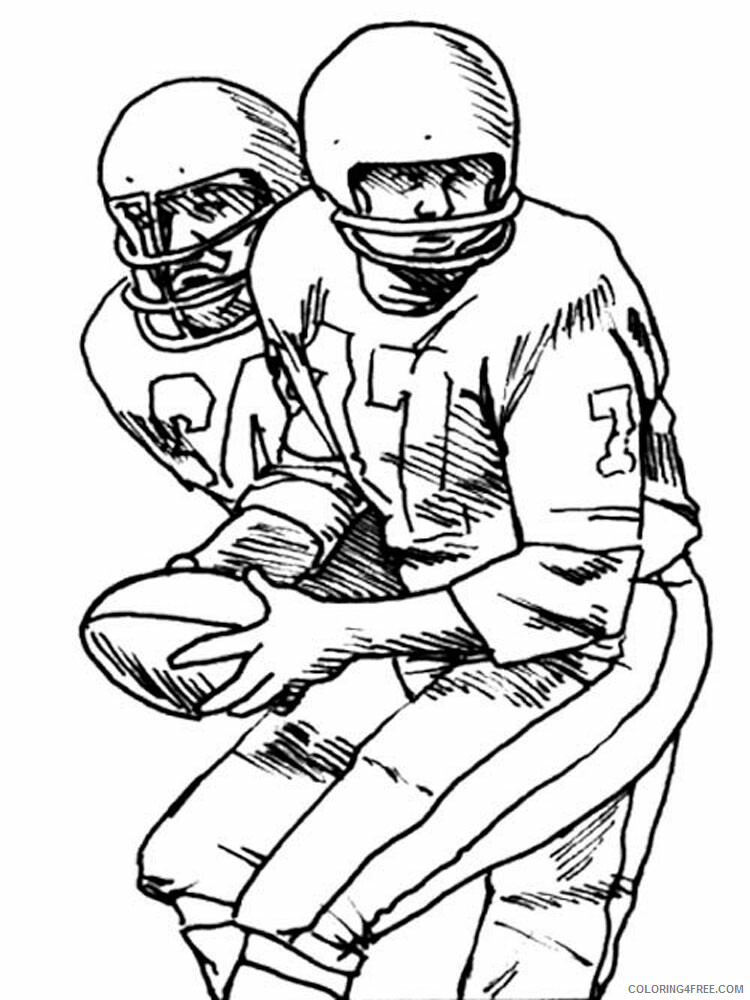 Football Player Coloring Pages for boys Printable 2020 0414 Coloring4free