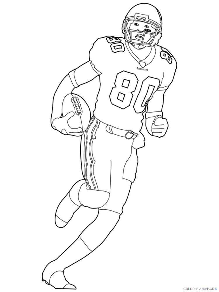Football Player Coloring Pages for boys Printable 2020 0415 Coloring4free