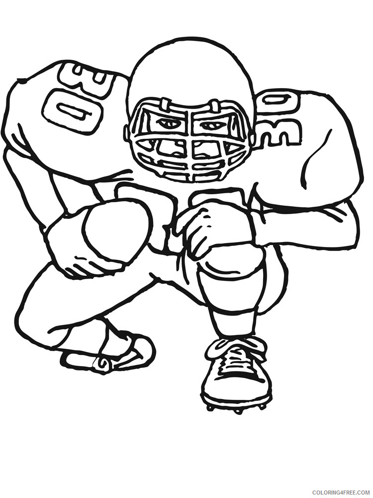 25+ Football Player Coloring Page Background