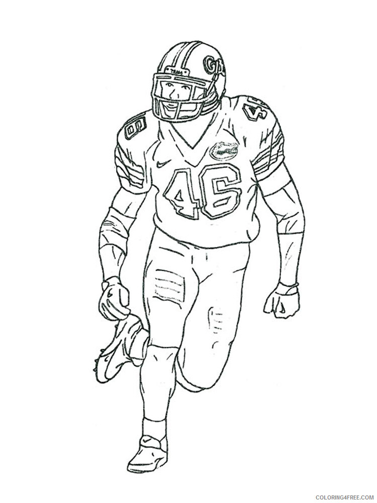 Football Player Coloring Pages for boys Printable 2020 0417 Coloring4free