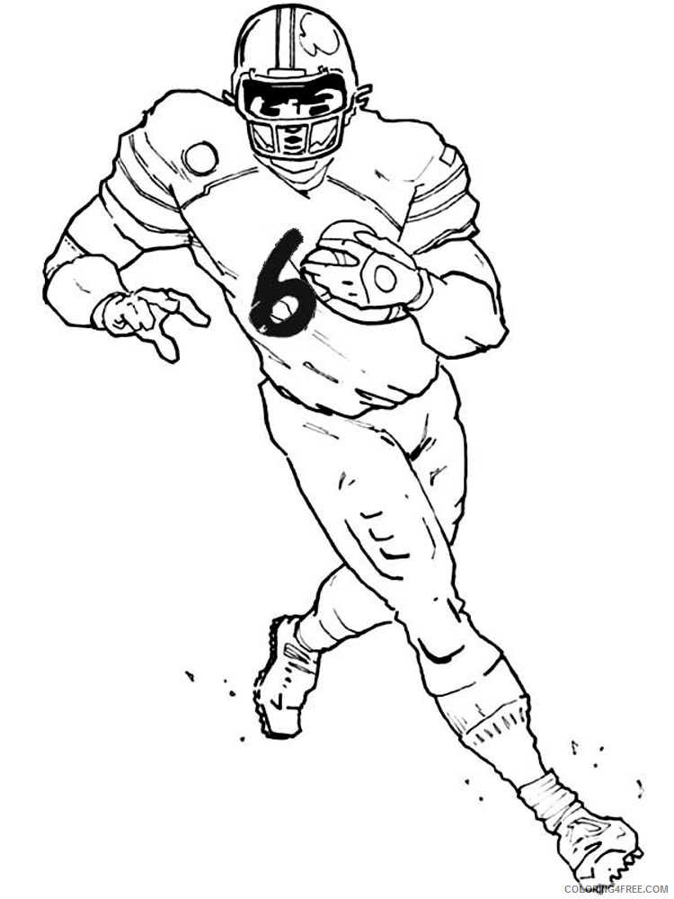 Football Player Coloring Pages for boys Printable 2020 0418 Coloring4free