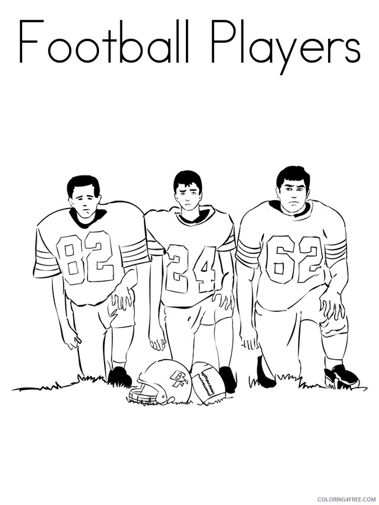 Football Player Coloring Pages for boys Printable 2020 0419 Coloring4free