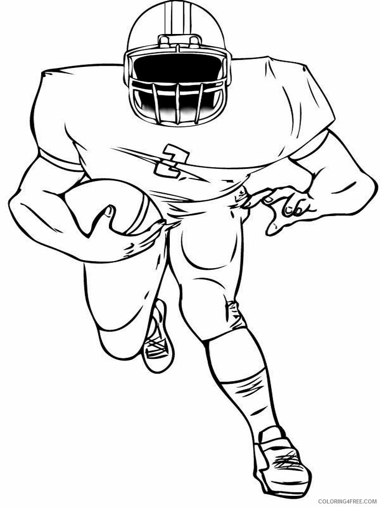 Football Player Coloring Pages for boys Printable 2020 0421 Coloring4free