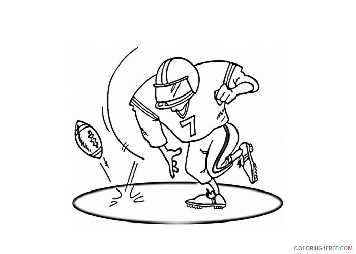 Football Player Coloring Pages for boys field player Printable 2020 0411 Coloring4free