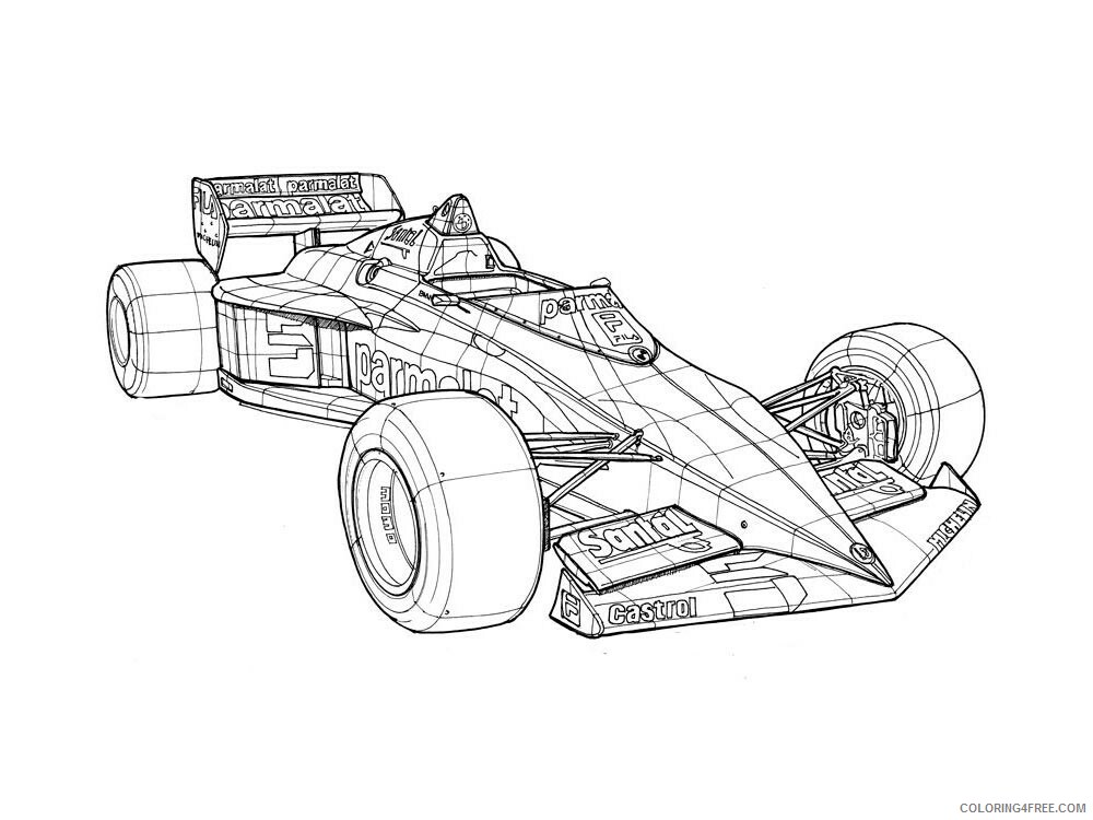 Formula Coloring Pages for boys formula 2 Printable 2020 0436 Coloring4free