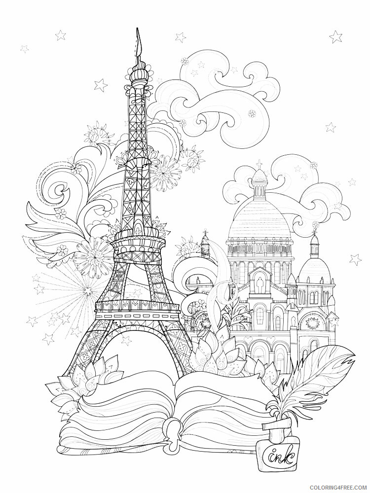 France Coloring Pages Countries of the World Educational Printable 2020 455 Coloring4free