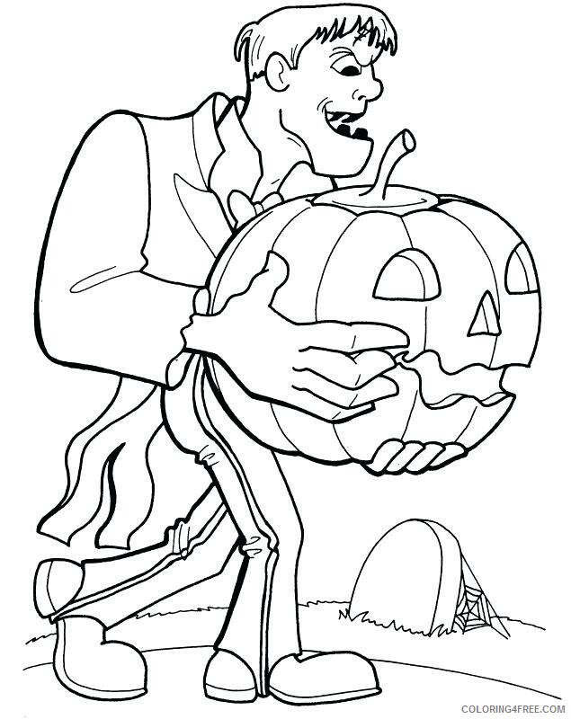 Frankenstein Coloring Pages for boys sheet more face Printable 2020 0446 Coloring4free