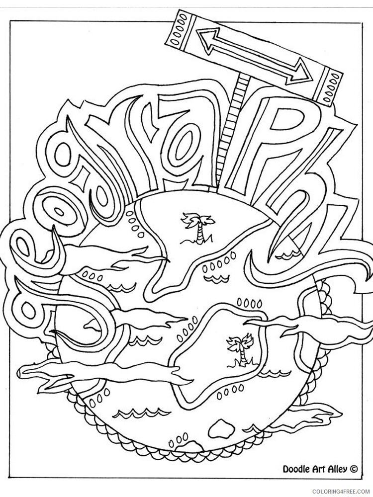 Geography Coloring Pages Educational Geography 3 Printable 2020 1509 Coloring4free
