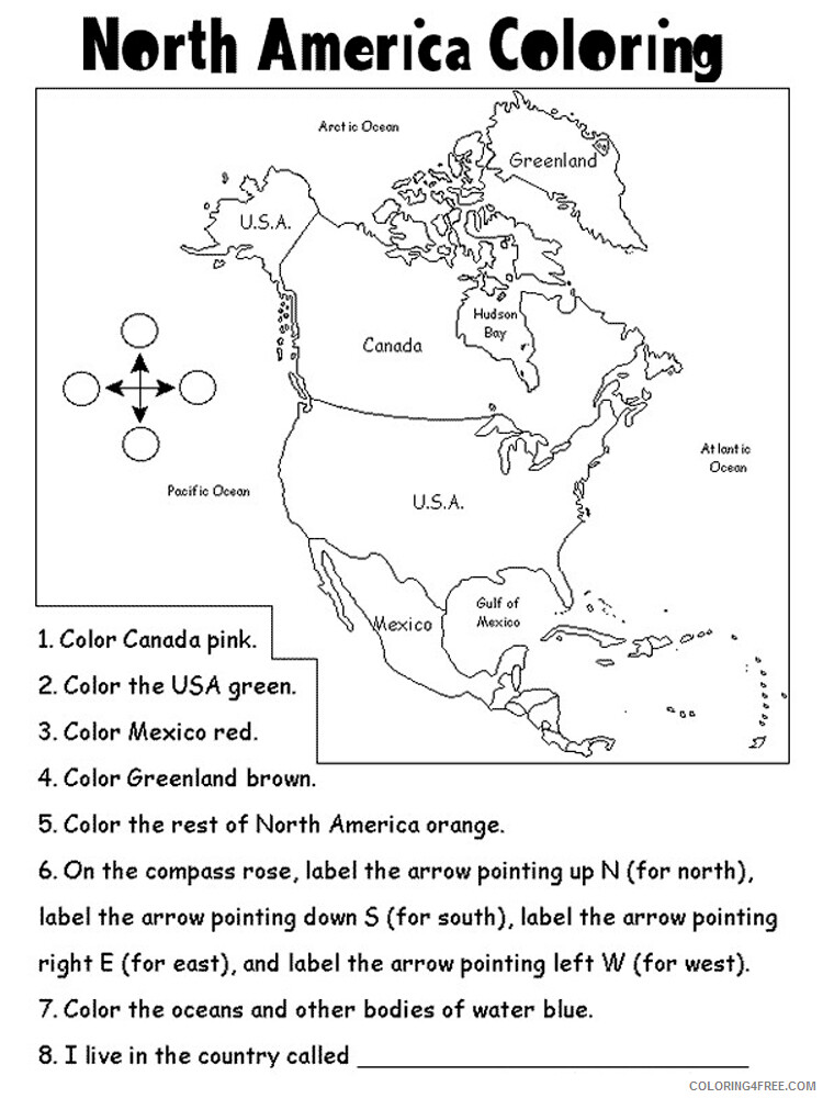 Geography Coloring Pages Educational Geography 4 Printable 2020 1510 Coloring4free