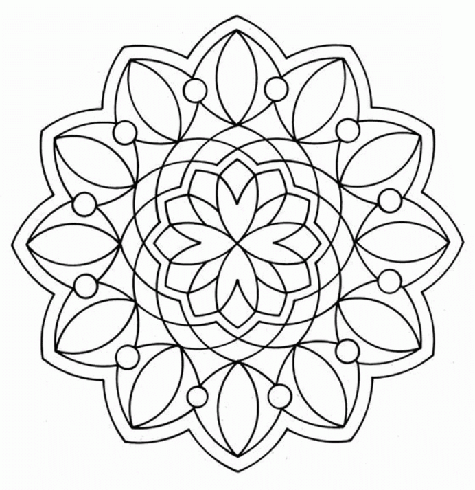 Geometric Design Coloring Pages Adult Free Geometric Printable 2020 415 Coloring4free