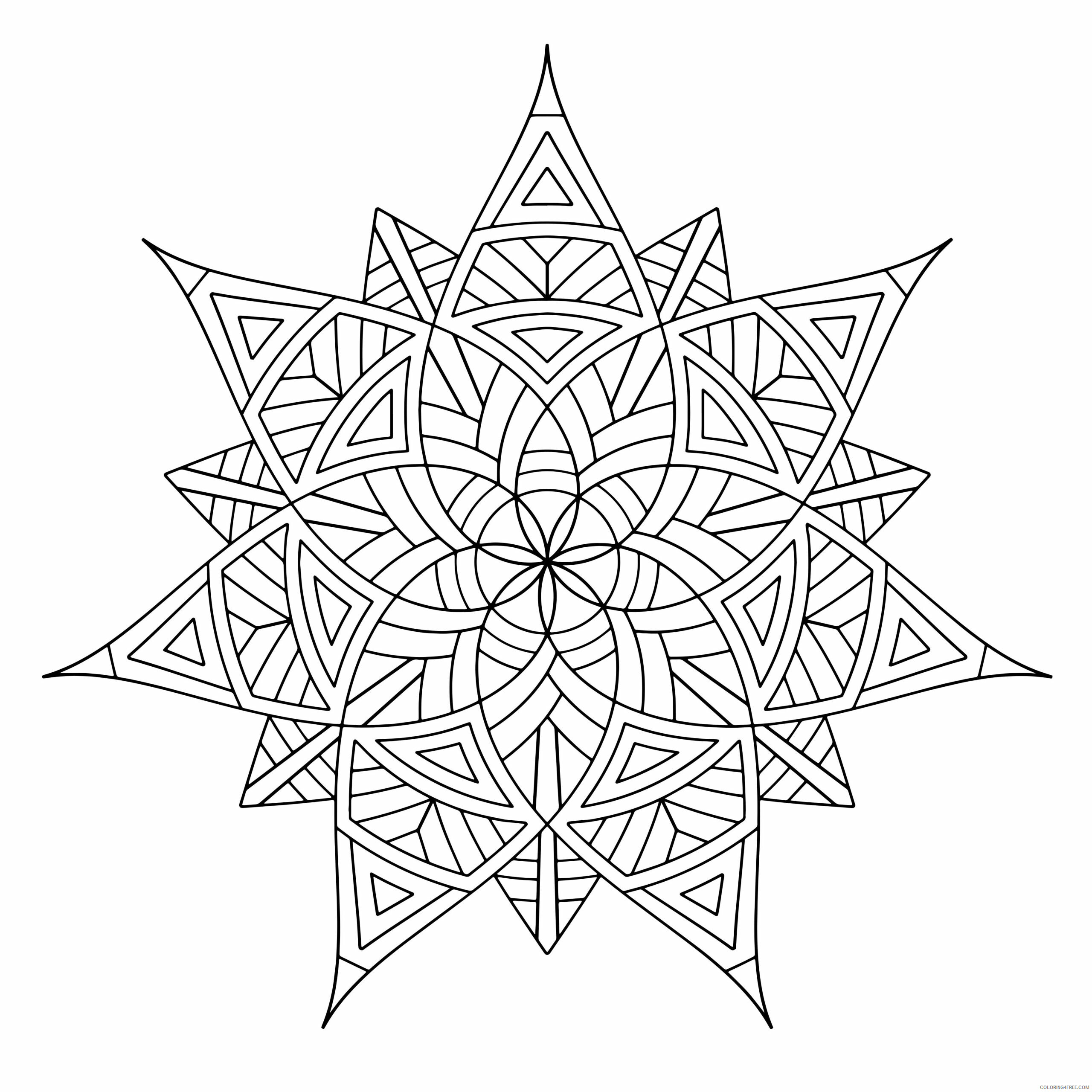 Geometric Design Coloring Pages Adult Geometric Designs Printable 2020 452 Coloring4free