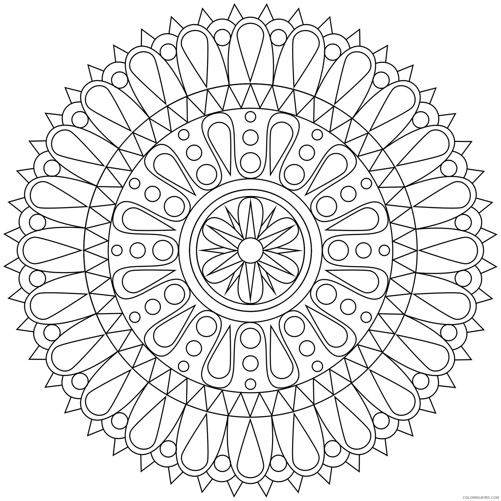 Geometric Design Coloring Pages Adult Geometric Shape Printable 2020 457 Coloring4free