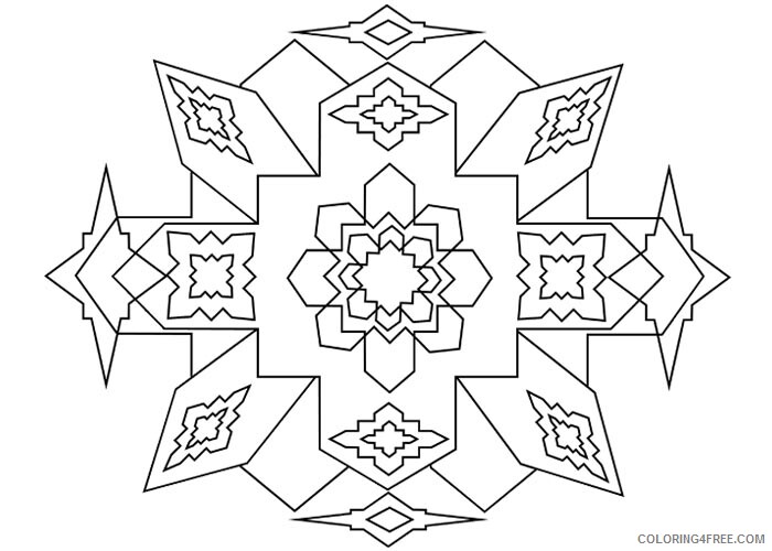 Geometric Design Coloring Pages Adult Geometric design Printable 2020 437 Coloring4free