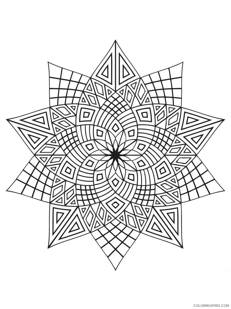 Geometric Design Coloring Pages Adult geometric design adult Printable 2020 441 Coloring4free