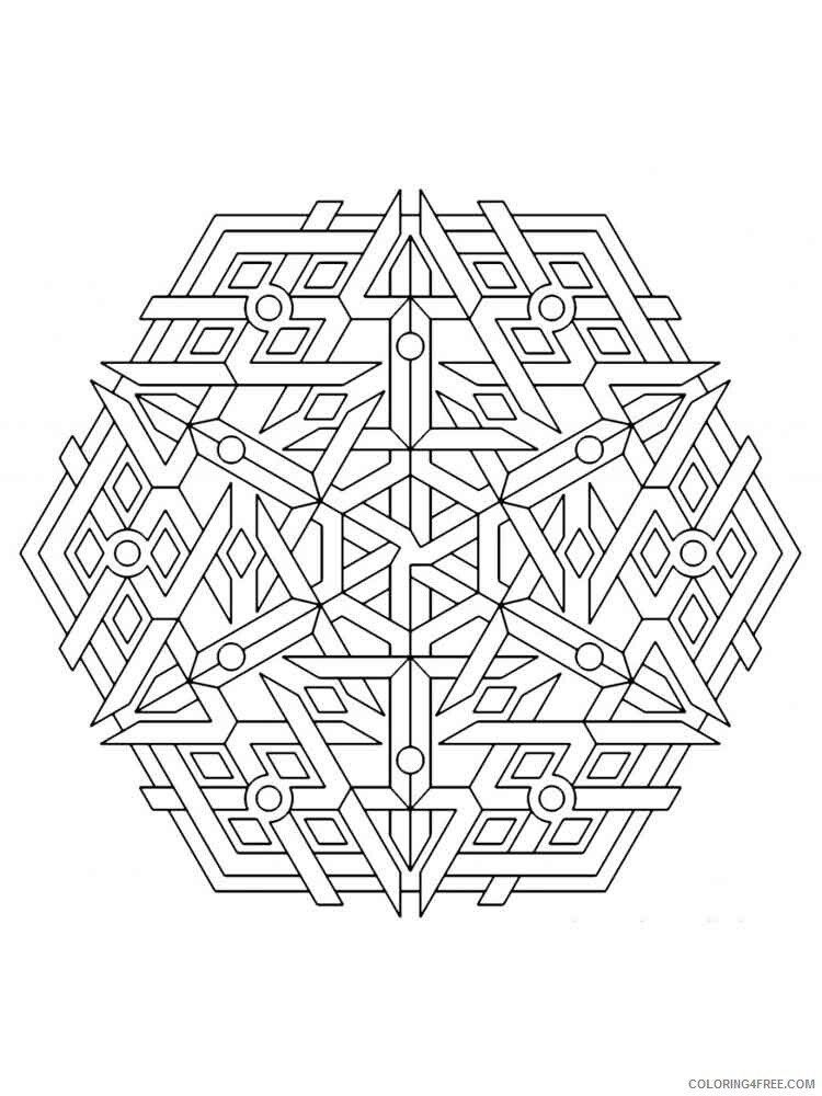 Geometric Design Coloring Pages Adult geometric design adult Printable 2020 442 Coloring4free