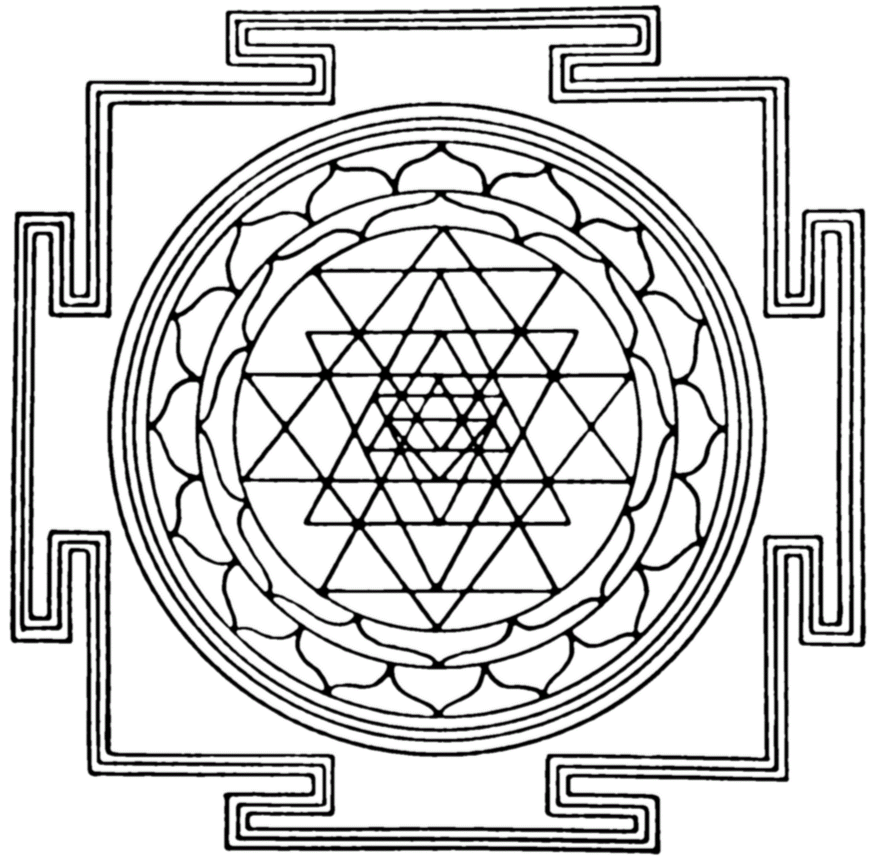 Geometric Design Coloring Pages Adult geometric patterns to Printable 2020 456 Coloring4free