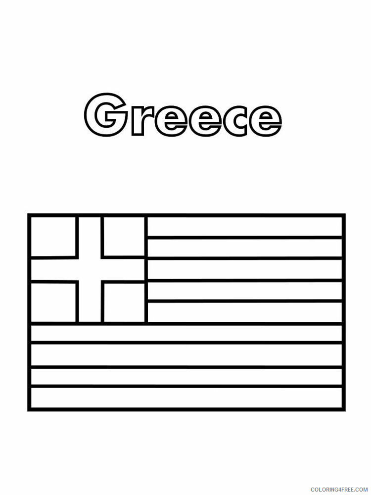 Greece Coloring Pages Countries of the World Educational Printable 2020 464 Coloring4free