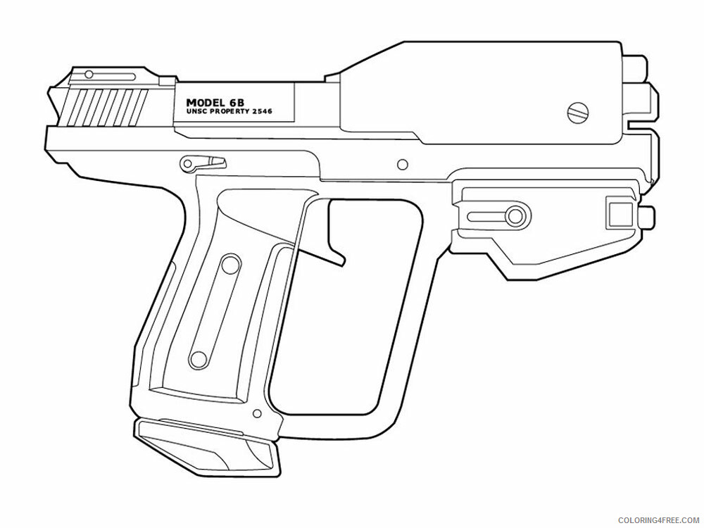 Gun Coloring Pages for boys gun 9 Printable 2020 0475 Coloring4free