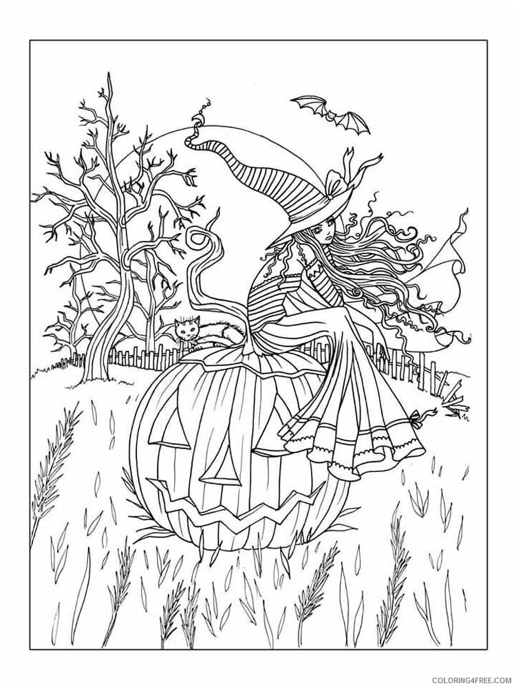 Halloween for Adults Coloring Pages halloween for adults 11 Printable 2020 629 Coloring4free