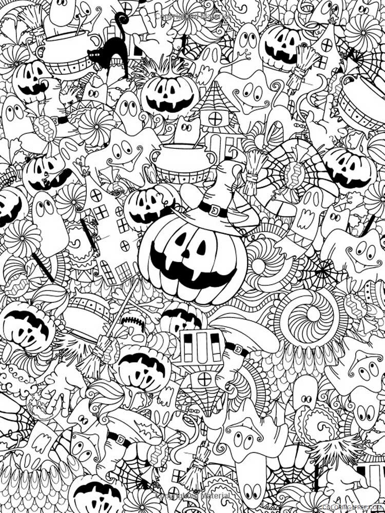 Halloween for Adults Coloring Pages halloween for adults 15 Printable 2020 633 Coloring4free