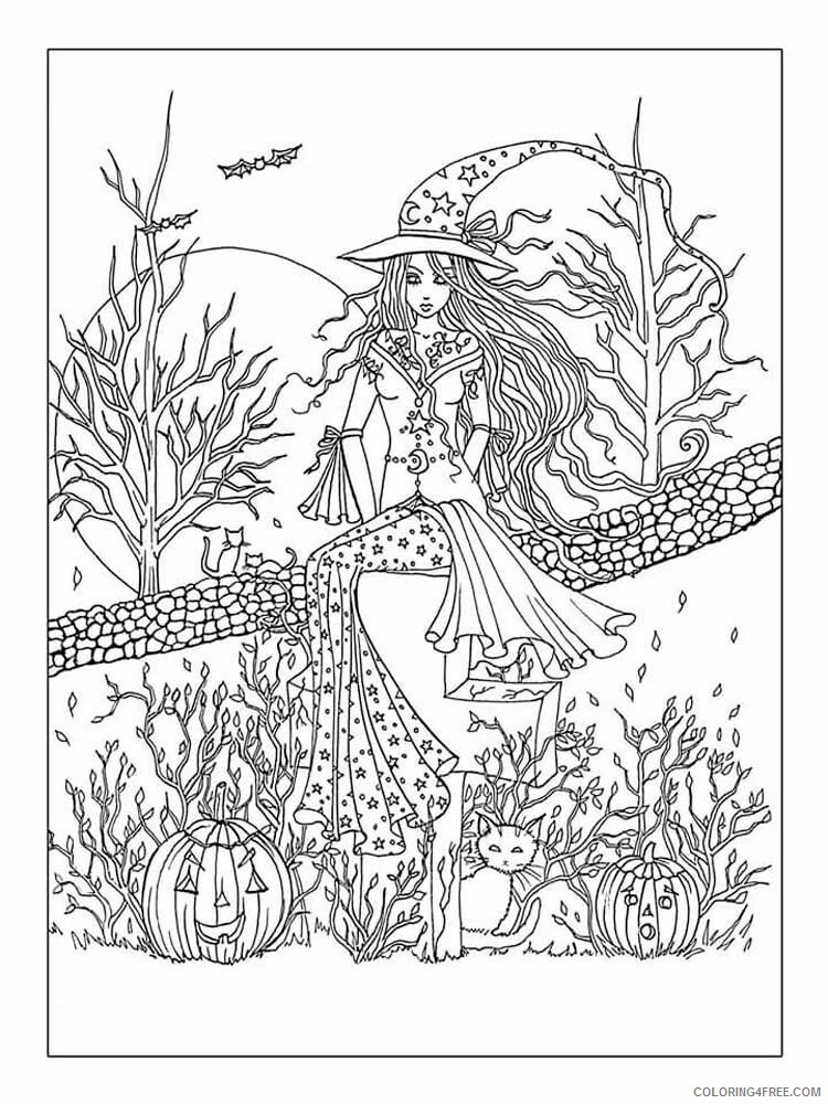Halloween for Adults Coloring Pages halloween for adults 3 Printable 2020 635 Coloring4free