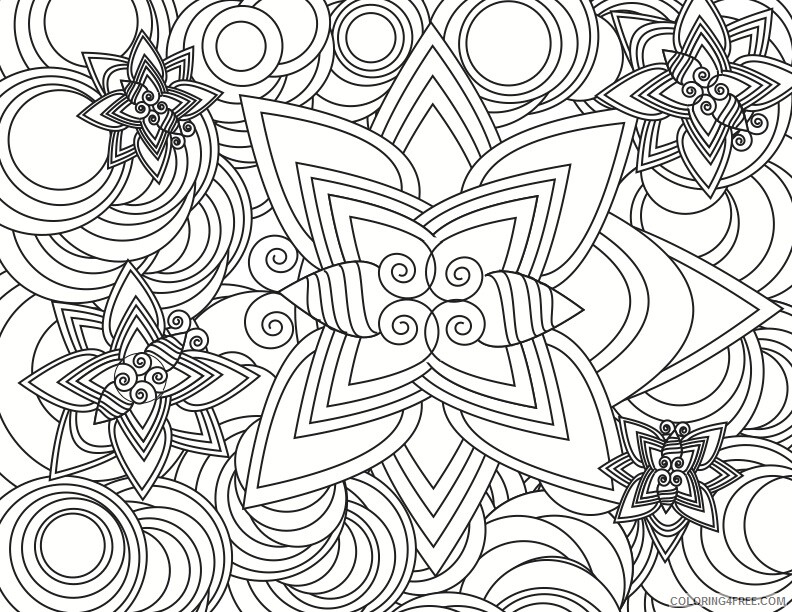 Hard for Adults Coloring Pages hard free to download Printable 2020 667 Coloring4free