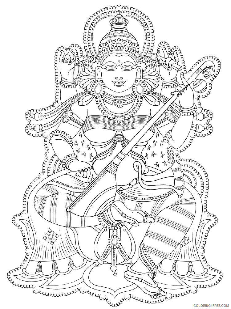 India Coloring Pages Countries of the World Educational 7 Printable 2020 488 Coloring4free