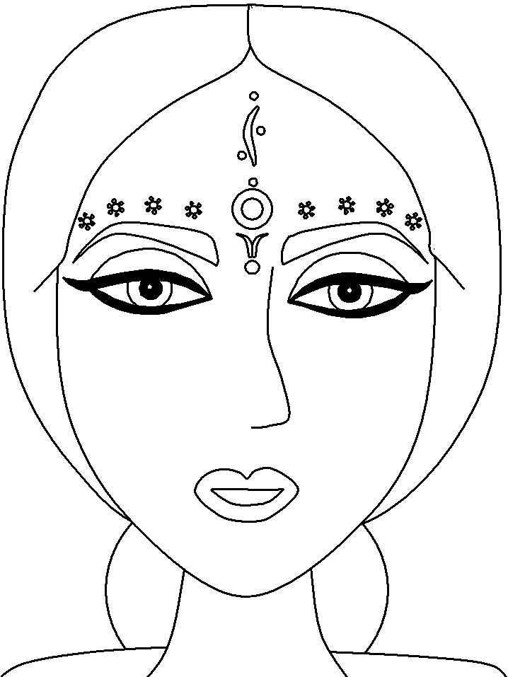 India Coloring Pages Countries of the World Educational bindi Printable 2020 479 Coloring4free