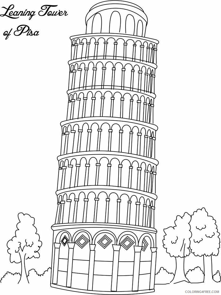 Italy Coloring Pages Countries of the World Educational Printable 2020 521 Coloring4free