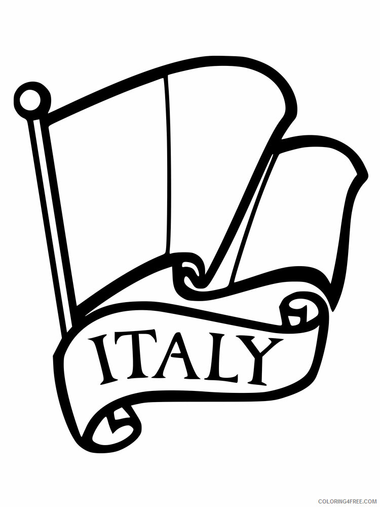Italy Coloring Pages Countries of the World Educational Printable 2020 524 Coloring4free
