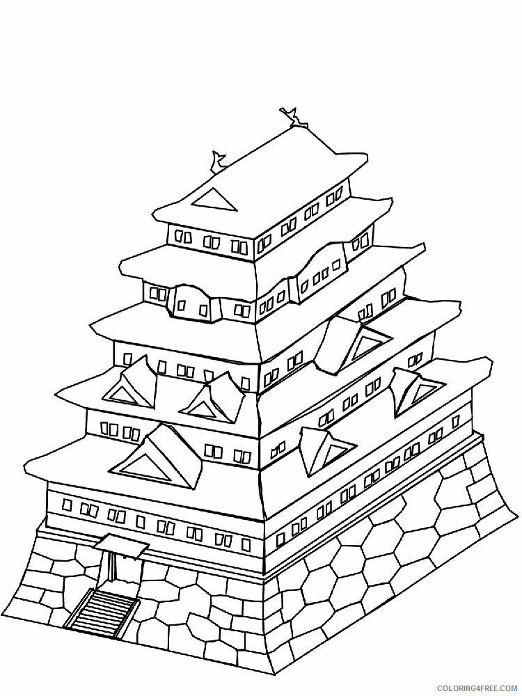 Japan Coloring Pages Countries of the World Educational Printable 2020 537 Coloring4free